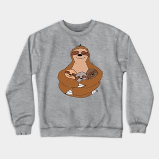 Sloth Mama Sloth Crewneck Sweatshirt